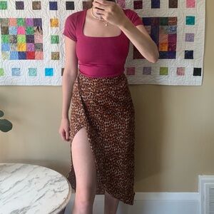 Urban Outfitters cheetah print skirt